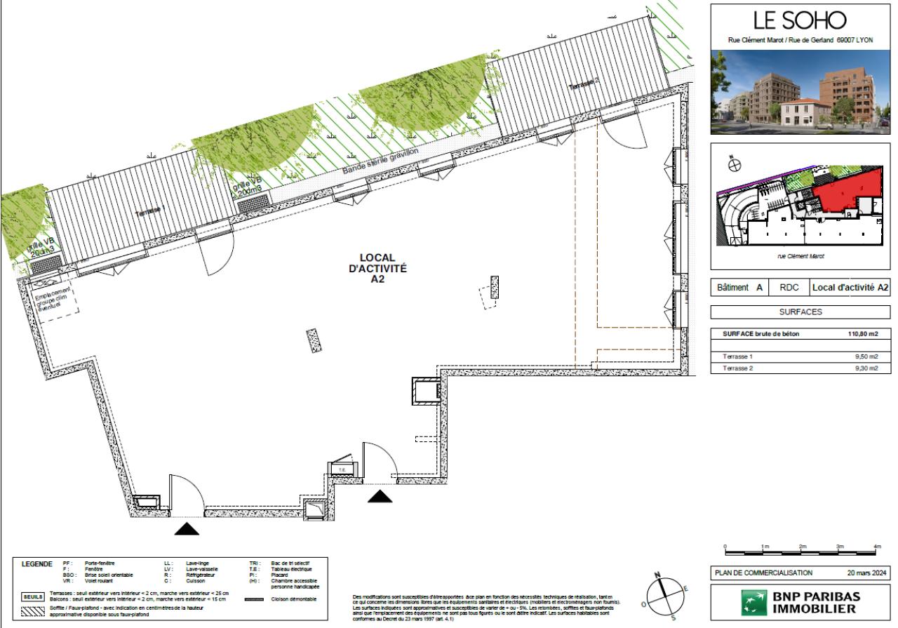 Bureau Lyon 650m² Vente bureau Lyon Rhône OVBUR2314314 7